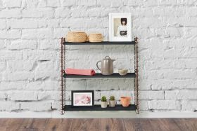  Metaltex Fekete-Bronz polc